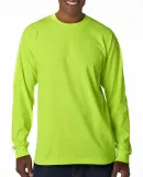 B1715 Bayside Adult Long-Sleeve Blended Tee Safety Green