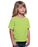 B4100 Bayside Youth Short-Sleeve Cotton Tee in Lime green