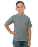 B4100 Bayside Youth Short-Sleeve Cotton Tee in Ash