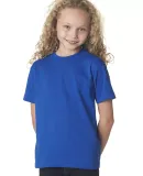 B4100 Bayside Youth Short-Sleeve Cotton Tee in Royal blue