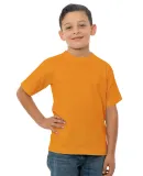 B4100 Bayside Youth Short-Sleeve Cotton Tee in Orange