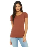 BELLA 8413 Womens Tri-blend T-shirt in Clay triblend