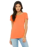 BELLA 8413 Womens Tri-blend T-shirt in Orange triblend