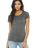 BELLA 8413 Womens Tri-blend T-shirt in Grey triblend