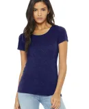 BELLA 8413 Womens Tri-blend T-shirt in Navy triblend