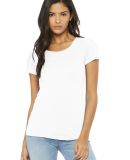 BELLA 8413 Womens Tri-blend T-shirt in Solid white triblend