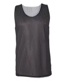 8529 Badger Adult Mesh Reversible Tank Black/ White