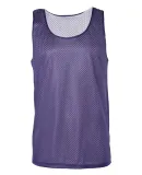 8529 Badger Adult Mesh Reversible Tank Purple/ White