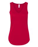 BELLA 8805 Womens Flowy Tank Top in Red