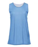 8978 Badger Ladies' Reversible Tank Columbia Blue/ White