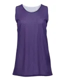 8978 Badger Ladies' Reversible Tank Purple/ White