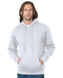 B960 Bayside Cotton Poly Hoodie S - 6XL  in White