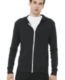 BELLA+CANVAS 3939 Unisex Tri-blend Lightweight Hoo in Solid dark grey triblend