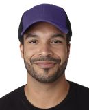 FA102 Adams Cotton Twill Fairway Cap in Purple/ black