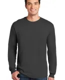 5400 Gildan Adult Heavy Cotton Long-Sleeve T-Shirt in Charcoal