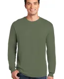 5400 Gildan Adult Heavy Cotton Long-Sleeve T-Shirt in Military green