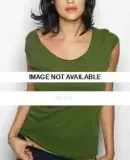 6322 American Apparel Sheer Jersey 2-Sided Top White