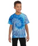 H1000b tie dye Youth Tie-Dyed Cotton Tee in Blue jerry