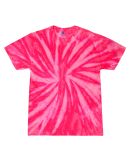 H1000b tie dye Youth Tie-Dyed Cotton Tee in Neon bubblegum