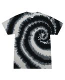 H1000b tie dye Youth Tie-Dyed Cotton Tee in Swirl black