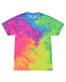 H1000b tie dye Youth Tie-Dyed Cotton Tee in Quest