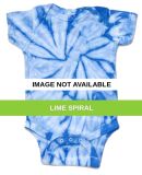 H5100 tie dye Infant Creeper Lime Spiral