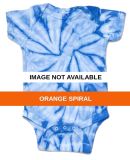 H5100 tie dye Infant Creeper Orange Spiral