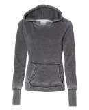 J8912 J-America Ladies' Vintage Zen Hooded Fleece Dark Smoke