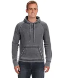 J8915 J-America Adult Vintage Zen Hooded Pullover  Dark Smoke