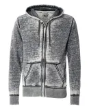 J8916 J-America Adult Vintage Zen Full-Zip Hooded  Dark Smoke