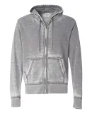 J8916 J-America Adult Vintage Zen Full-Zip Hooded  Cement