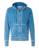 J8916 J-America Adult Vintage Zen Full-Zip Hooded  Royal