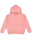 L2296 LA T Youth Fleece Hooded Pullover Sweatshirt in Mauvelous