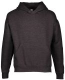 L2296 LA T Youth Fleece Hooded Pullover Sweatshirt in Vintage smoke