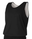 N2206 A4 Youth Reversible Mesh Tank in Black/white