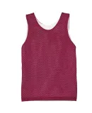 N2206 A4 Youth Reversible Mesh Tank CARDINAL/ WHITE