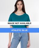 TR480 American Apparel Tri-Blend Short Sleeve Crop Athletic Blue