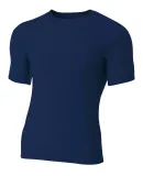 N3130 A4 Short Sleeve Compression Crew NAVY