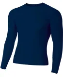 N3133 A4 Long Sleeve Compression Crew NAVY