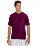 A4 N3142 Adult Cooling Performance Crew Tee in Maroon