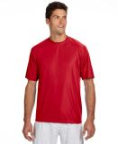 A4 N3142 Adult Cooling Performance Crew Tee in Scarlet