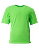 A4 N3142 Adult Cooling Performance Crew Tee in Safety green