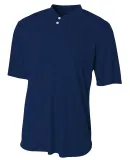 N3143 A4 Adult Tek 2-Button Henley NAVY