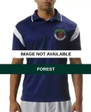 N3156 A4 Adult Rib Collar Color Block Moisture Man Forest