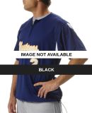 N4173 A4 Short Sleeve Power Mesh Batting Cage Jack Black