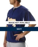 N4173 A4 Short Sleeve Power Mesh Batting Cage Jack Navy