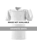 N4205 A4 Adult Titan 4-Way Stretch Football Jersey GRAPHITE/ WHITE