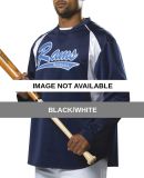 N4210 A4 Color Block Crew Neck Top Black/White