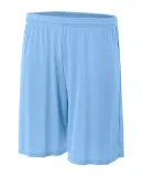 N5244 A4 Adult 7 inch Performance  Shorts No Pocke LIGHT BLUE