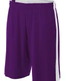 N5284 A4 Adult Reversible Moisture Management 10"  PURPLE/ WHITE